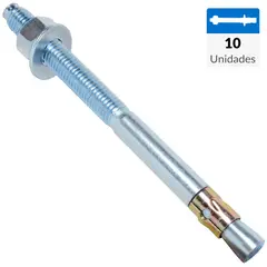 FIXSER - Perno anclaje 5/8 x 8 10 unidades