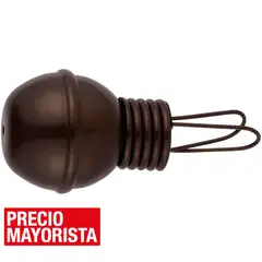 FERRATO - Terminal para tubo de cortina 25 mm óxido