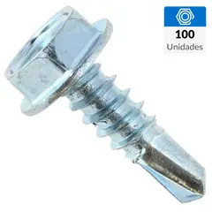 MAMUT - Tornillo Autoperforante Cabeza Hexagonal Metal 3/4 " 14 mm 100 Unidades