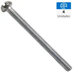 FIXSER - Perno Coche combinado 1/4" x 1" 4 unidades