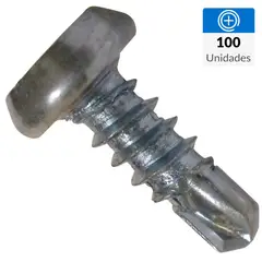 MAMUT - Tornillo Autoperforante Cabeza Phillips Metal 7/16 " 7 mm 100 unidad(es)