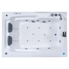 NORGLAS - Tina 177cm x 122cm  hidromasaje Lebka full 8 jets izquierda