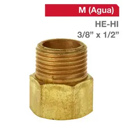 GRIFESA - Niple Bronce HE/HI 3/8" x 1/2" 1u