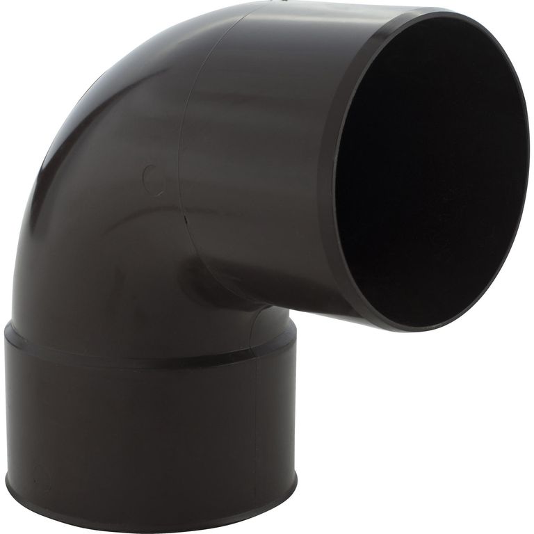Codo 87. 5 Grados Para Tubo Bajada Aguas Lluvias Marrón