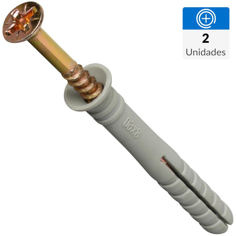 Tarugo clavo 6x38 mm 2 unidades
