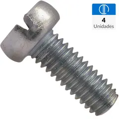 FIXSER - Perno cocina cabeza cilíndrica M4 x 10 4 unidades