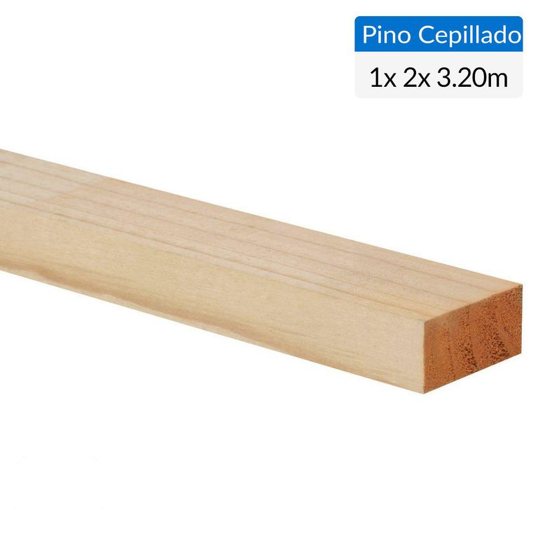 Pino Certificado Seco Cepillado 1x2 3,2 m
