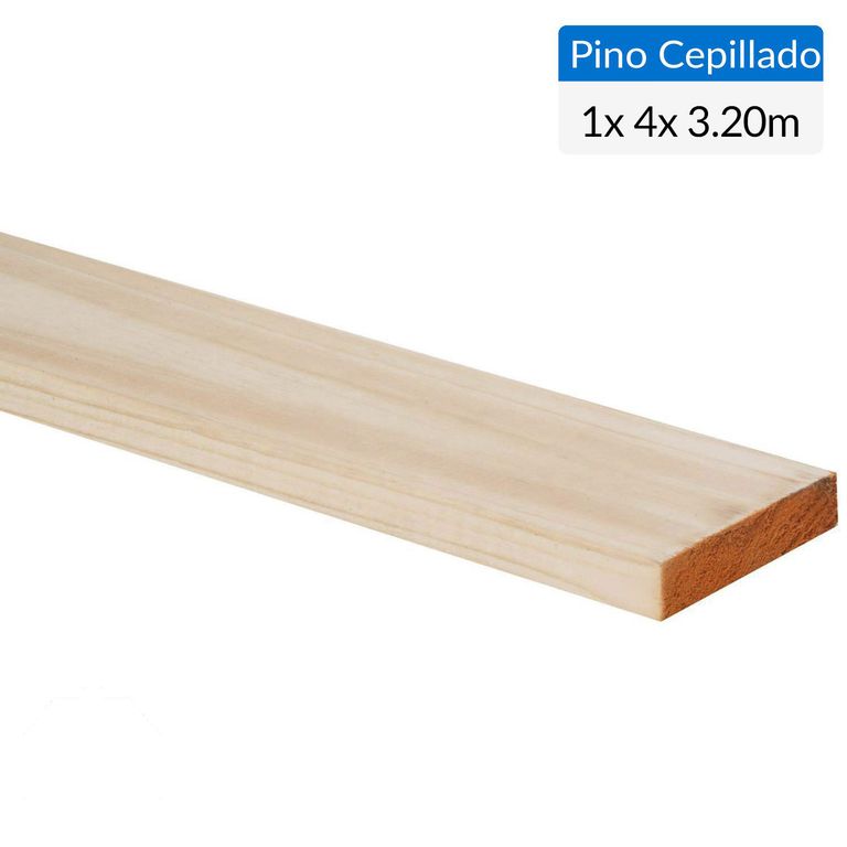 Pino Certificado Seco Cepillado 1x4 3,2 m