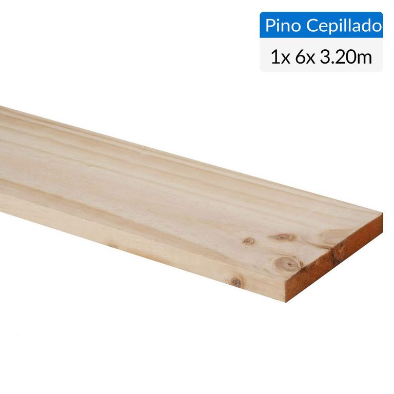 Pino Certificado Seco Cepillado 1x6 3,2 m
