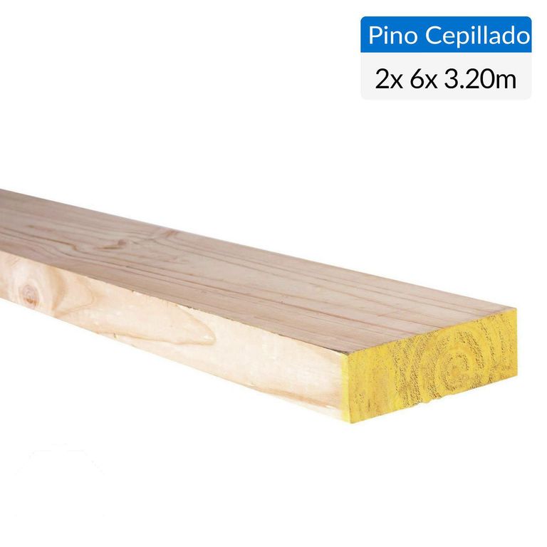 Pino Certificado Seco Cepillado 2x6 3,2 m