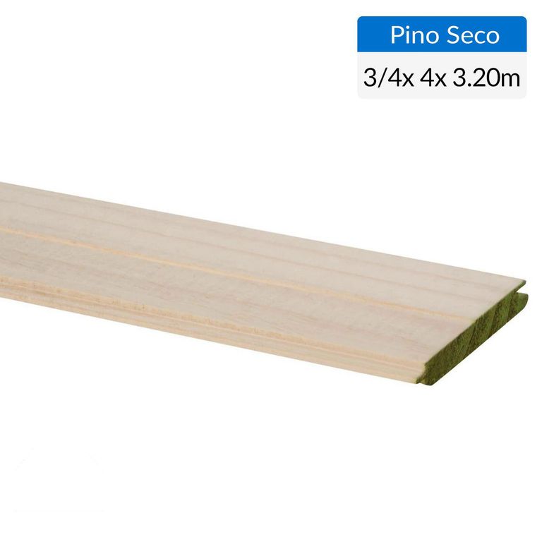 Pino Machihembrado Seco Cepillado 3/4x4 3,2 m