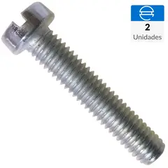 FIXSER - Perno con cilindro M6 x 20 zincado brillante 2 unidades