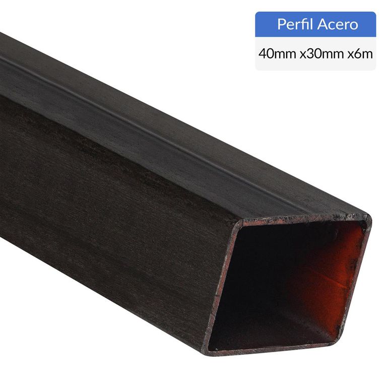 Perfil Rectangular Acero 40x30x1,5 mm 6 m