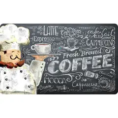 JUST HOME COLLECTION - Limpiapiés Cocina Coffee 45x75 cm Café