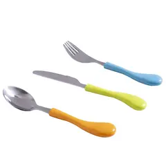 JUST HOME COLLECTION - Set de Cubiertos para Niños 3 Piezas