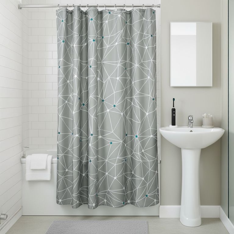 Cortina de baño Geo Line 178x180 cm