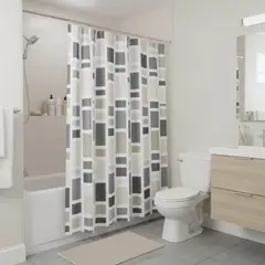 JUST HOME COLLECTION - Cortina de baño Urban 178x180 cm