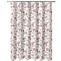 JUST HOME COLLECTION - Cortina de baño Flores 178x180 cm