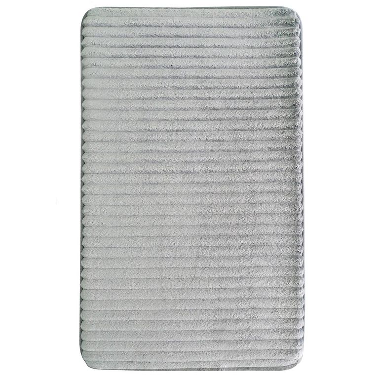Piso de Baño Perfomance 50x80 cm Poliéster Gris