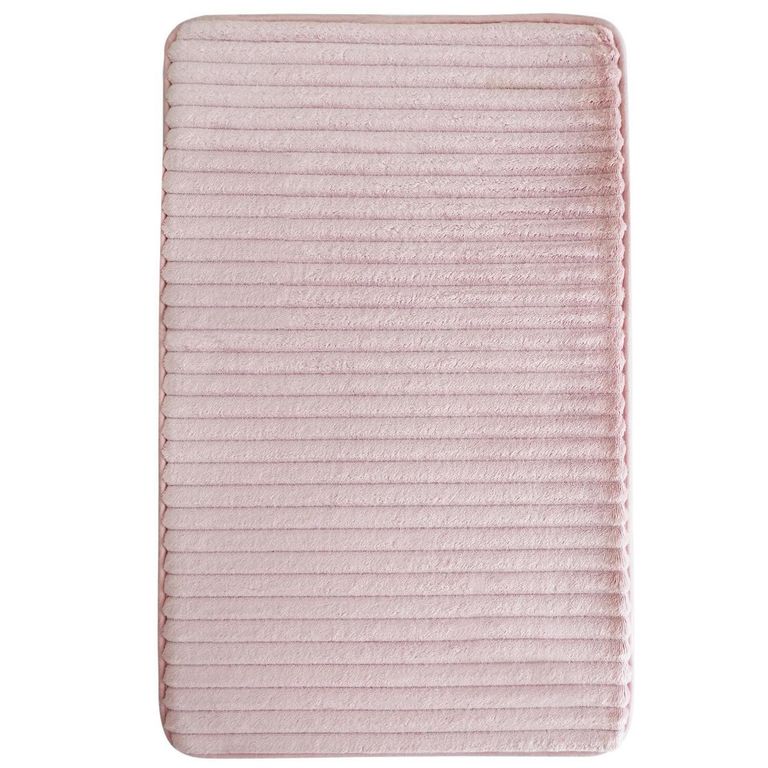Piso de Baño Perfomance 50x80 cm Poliéster Rosado