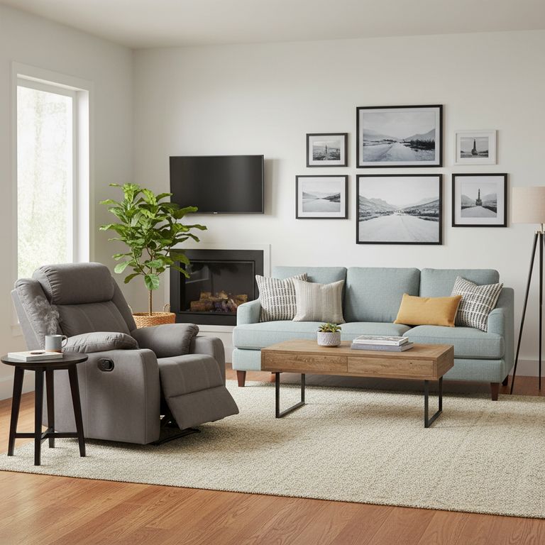 Sillón Reclinable 1 cuerpo BT-R8788A31T 94x104x165 cm Gris