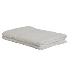 JUST HOME COLLECTION - Set de Toallas Mano/Cuerpo 360 gr Algodón 70x140 cm Blanco