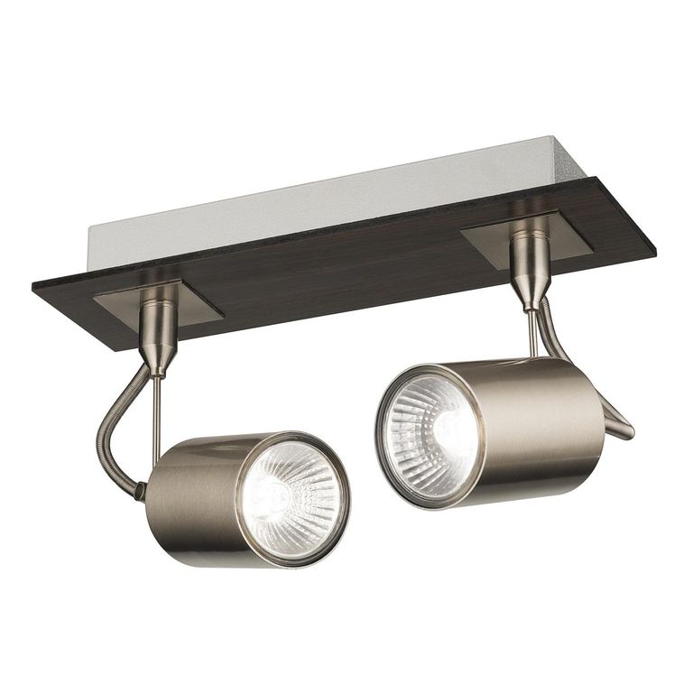 Barra New Montreal 2 Luces Acero Gris