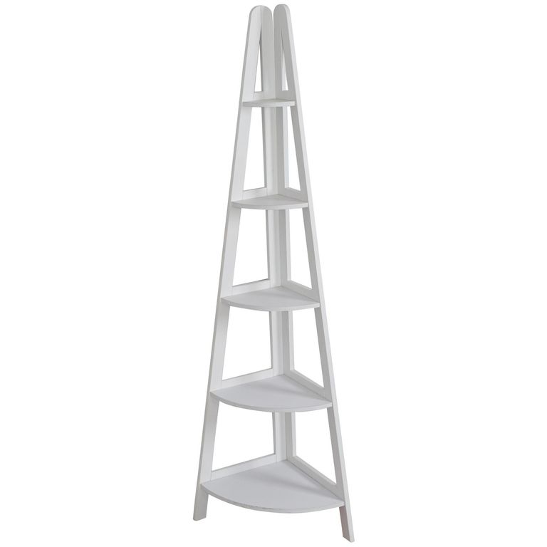 Estante MDP 5 Nivel(es) 39x180x39 cm Blanco