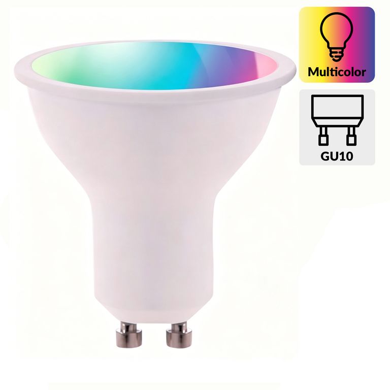 Ampolleta Led Wifi 5.5 W GU10 350 lm Luz Multicolor