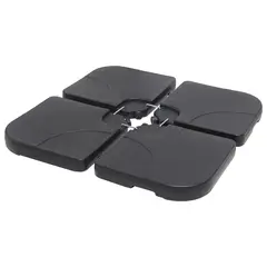 JUST HOME COLLECTION - Base para quitasol lateral polietilen 4 piezas