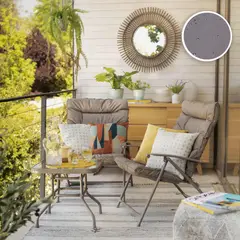 JUST HOME COLLECTION - Juego de Balcón de Terraza Sao Paulo 2 Personas Taupe