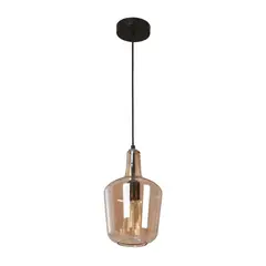 DESIGNERS LIGHTING - Lámpara colgante vidrio ambar 1 luz E27.