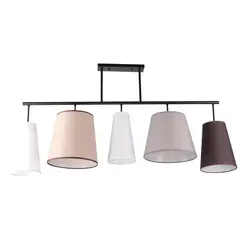 DESIGNERS LIGHTING - Lámpara techo Mixi tela 5 luces E27