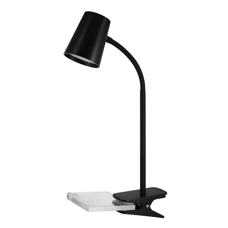 Lámpara para Leer Clip Kiss Negro 5.5x46 cm