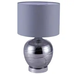 JUST HOME COLLECTION - Lámpara Mesa Said Gris/Plata 25x41 cm