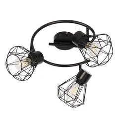 JUST HOME COLLECTION - Barra 3 luces E27 negra
