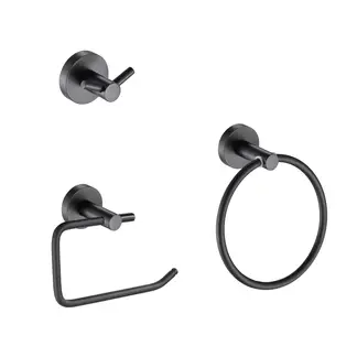 SENSI DACQUA - Set De Accesorios Baño 3 Piezas Toallero Argolla Chicago