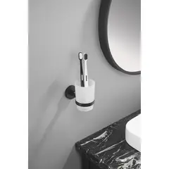 SENSI DACQUA - Porta Vaso Negro Mate Chicago Baño