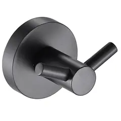 SENSI DACQUA - Gancho doble negro mate