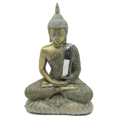JUST HOME COLLECTION - Buda Sentado Dorado 30.5x21 cm