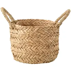 JUST HOME COLLECTION - Canasto Decorativo Quilca Hierba Marina 25X25X17 Cm