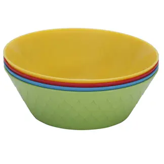 CASA BONITA - Set De Bowls Plásticos Colores 500 Ml 4 Unidades Infantil