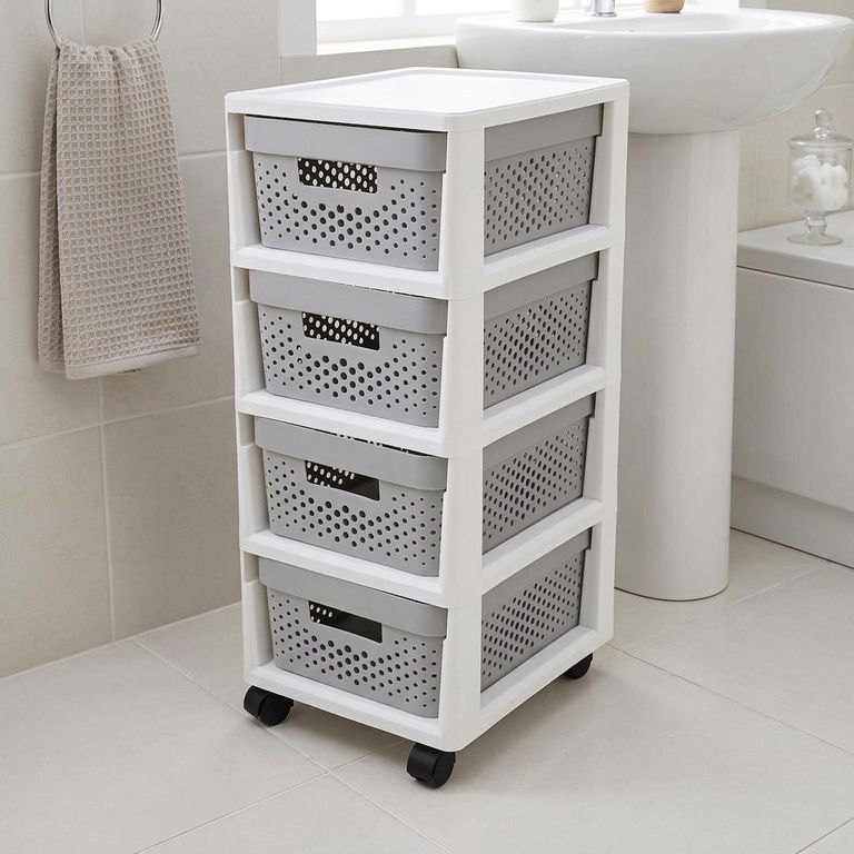 Cajonera Organizadora 31x66x38 cm 11 l Gris/Plata
