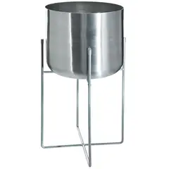 JUST HOME COLLECTION - Macetero con Patas de Metal 22x45 cm Gris