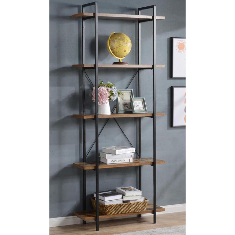 Estante Darren Madera 5 Nivel(es) 80x200x32 cm Café