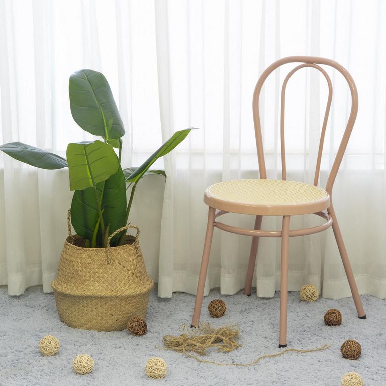 Silla Metal Beige 85x46x47 cm