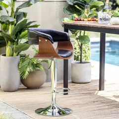 JUST HOME COLLECTION - Silla Bar Toledo Negro 108x56x48 cm