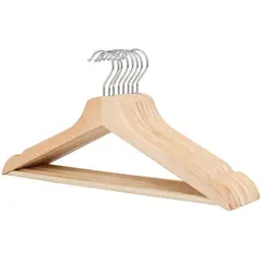 JUST HOME COLLECTION - Set 15 colgadores de ropa natural