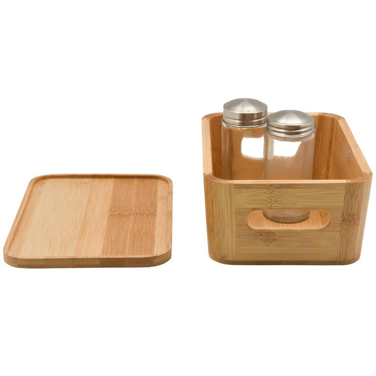 Caja con Tapa 14x8.5x20 cm 2.3 cm3 Bambú