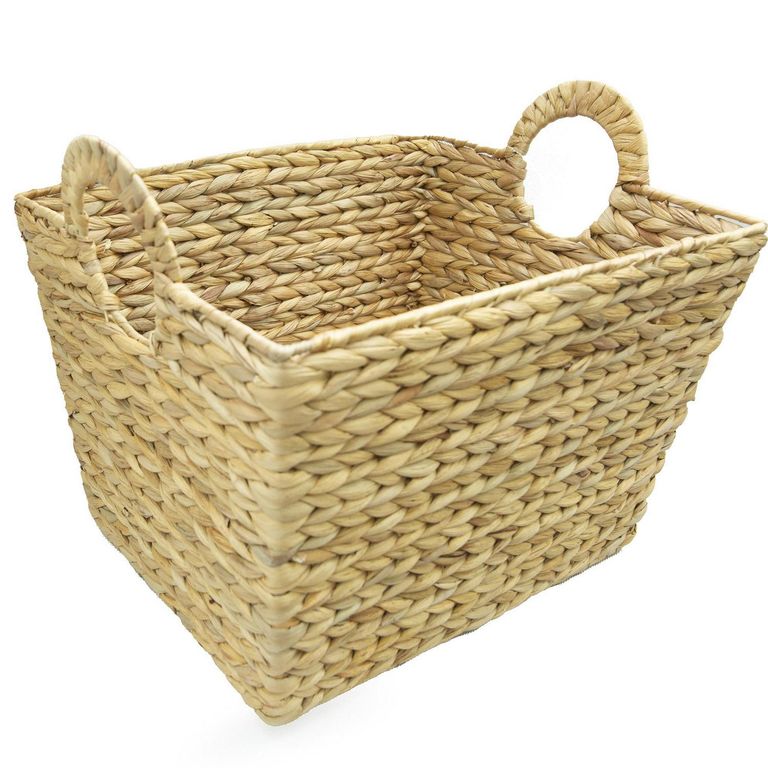 Canasto fibra tejido 43x35x28,5 cm